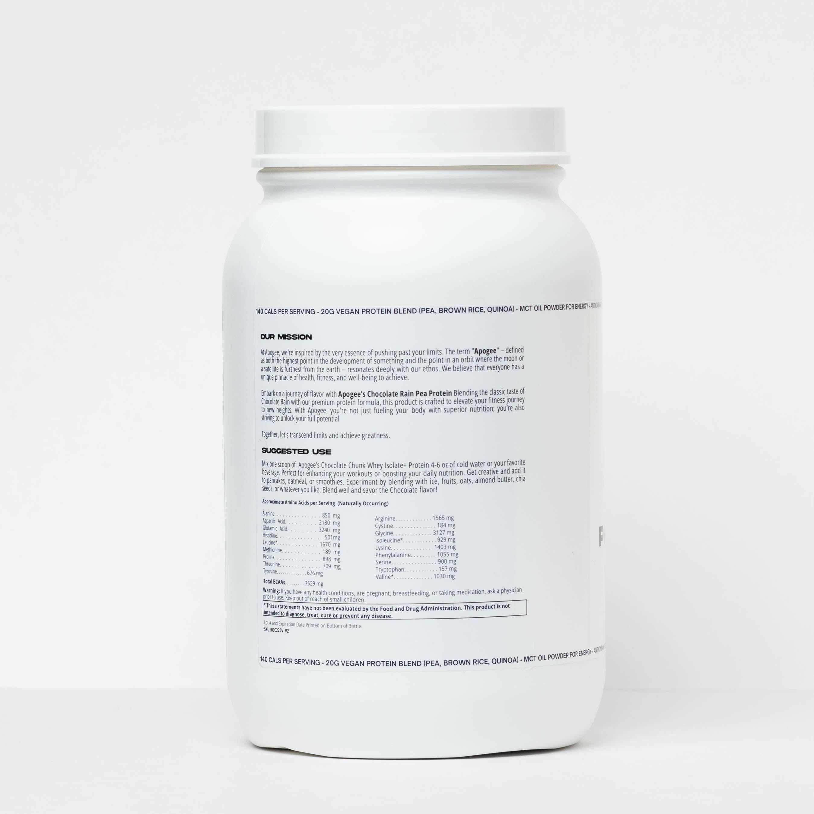 APOGEE CHOCOLATE RAIN PEA PROTEIN | PLANT BASED |
