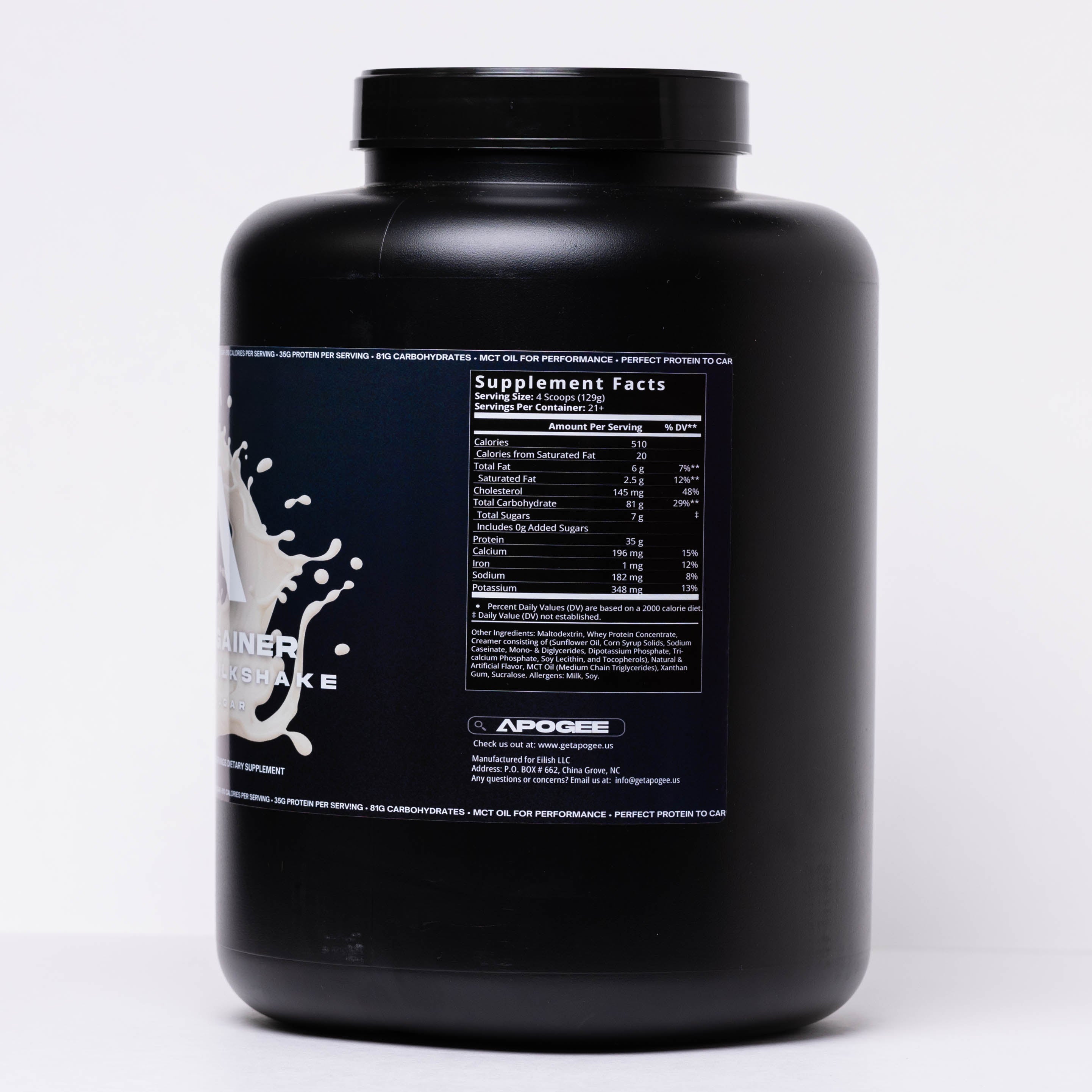 APOGEE VANILLA MILKSHAKE MASS GAINER