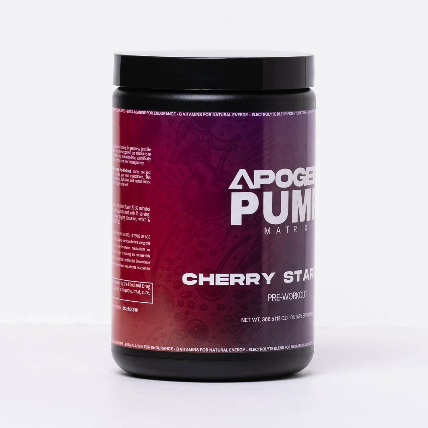 APOGEE PUMP MATRIX CHERRY STARDUST PRE-WORKOUT | NON STIM |