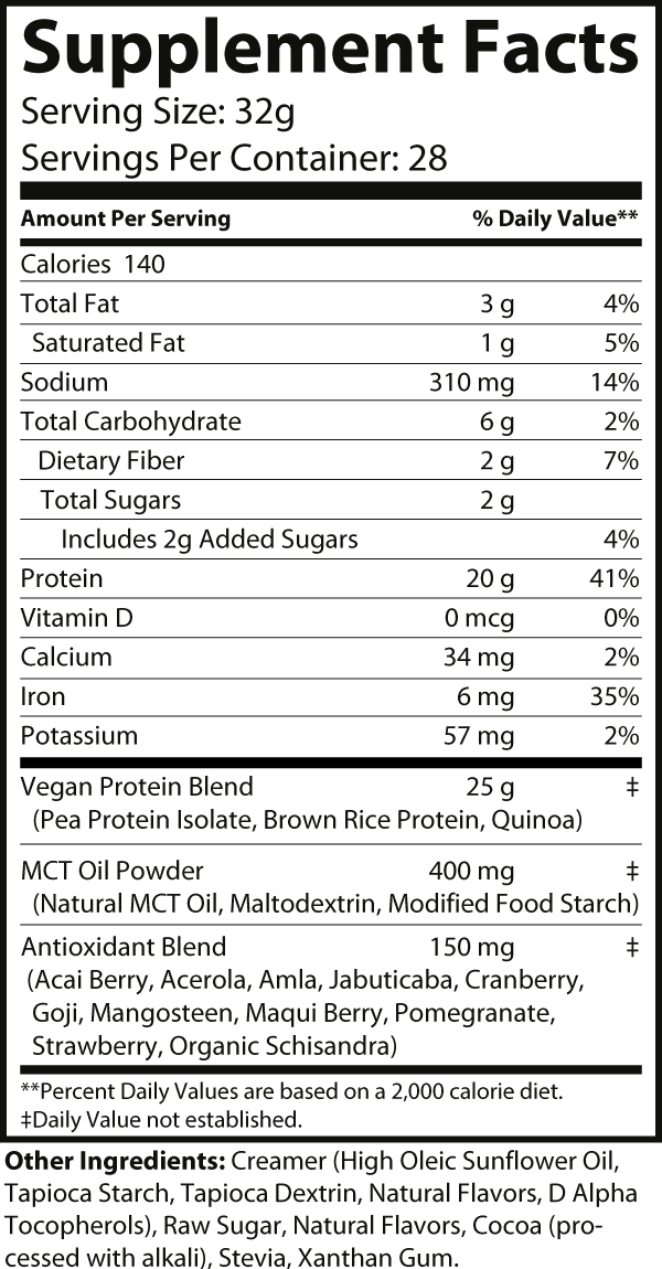 APOGEE CHOCOLATE RAIN PEA PROTEIN | PLANT BASED |